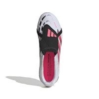 adidas Predator Elite FT Gazon Naturel Chaussures de Foot (FG) Enfants Blanc Noir Rose