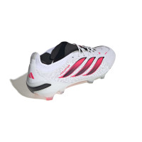 adidas Predator Elite Gazon Naturel Chaussures de Foot (FG) Blanc Noir Rose