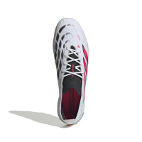 adidas Predator Elite Gazon Naturel Chaussures de Foot (FG) Blanc Noir Rose