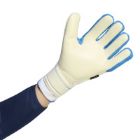 adidas Copa Pro Fingersave Gants de Gardien de But Blanc Bleu Bleu Foncé