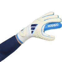 adidas Copa Pro Fingersave Gants de Gardien de But Blanc Bleu Bleu Foncé