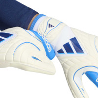 adidas Copa Pro Gants de Gardien de But Blanc Bleu Bleu Foncé