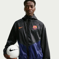 Veste d'entraînement Nike FC Barcelona Anthem 2026-2027 noir bleu foncé jaune doré