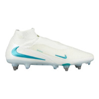 Nike Phantom 6 High Elite IJzeren-Nop Voetbalschoenen (SG) Pro Player Wit Turquoise