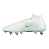 Nike Phantom 6 High Elite IJzeren-Nop Voetbalschoenen (SG) Pro Player Wit Turquoise