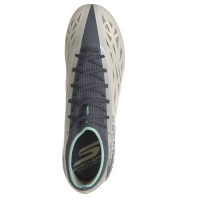 Skechers Razor 2 Elite Gras Voetbalschoenen (FG) Beige Donkergrijs Turquoise