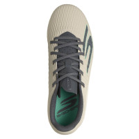 Skechers SKX_2 Low Gras / Kunstgras Voetbalschoenen (MG) Kids Beige Donkergrijs Turquoise
