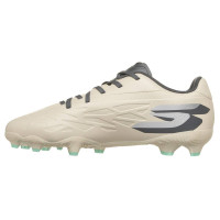 Skechers Razor 2 Low Gazon Naturel Artificiel Chaussures de Foot (MG) Enfants Beige Gris Foncé Turquoise