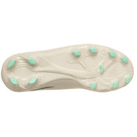 Skechers Razor 2 Low Gazon Naturel Artificiel Chaussures de Foot (MG) Enfants Beige Gris Foncé Turquoise