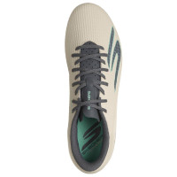 Skechers SKX_2 Low Academy Gras Voetbalschoenen (FG) Beige Donkergrijs Turquoise