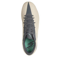 Skechers Razor 2 Academy Gras Voetbalschoenen (FG) Beige Donkergrijs Turquoise