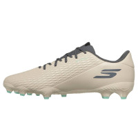 Skechers SKX_2 Club Gras / Kunstgras Voetbalschoenen (MG) Beige Donkergrijs Turquoise