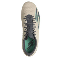 Skechers SKX_2 Club Gras / Kunstgras Voetbalschoenen (MG) Beige Donkergrijs Turquoise