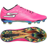 Skechers Razor 1.5 Elite Gras Voetbalschoenen (FG) Roze Zwart