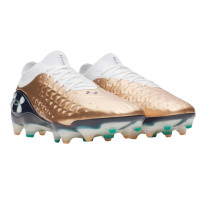 Under Armour Magnetico Elite 6 RCS Gras Voetbalschoenen (FG) Wit Bruin Donkerblauw Groen
