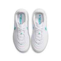 Nike Tiempo Maestro Academy Turf Voetbalschoenen (TF) Kids Wit Turquoise