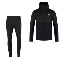 Castore Woven Trainingspak Zwart Zilver