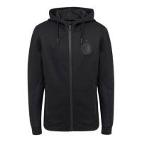 Combinaison de jogging polaire Castore Feyenoord EU Travel à fermeture éclair intégrale 2026-2027, noire