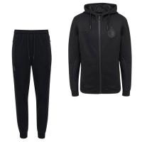 Combinaison de jogging polaire Castore Feyenoord EU Travel à fermeture éclair intégrale 2026-2027, noire