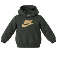 Survêtement polaire à capuche Nike Club pour tout-petits et enfants d'âge préscolaire, vert foncé, doré