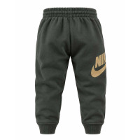 Survêtement polaire à capuche Nike Club pour tout-petits et enfants d'âge préscolaire, vert foncé, doré