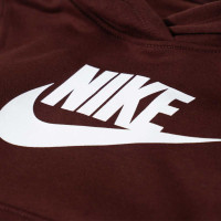 Survêtement polaire à capuche Nike Club pour tout-petits et enfants d'âge préscolaire, bordeaux, blanc