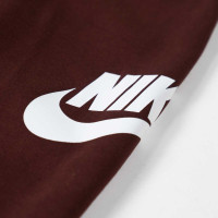 Survêtement polaire à capuche Nike Club pour tout-petits et enfants d'âge préscolaire, bordeaux, blanc