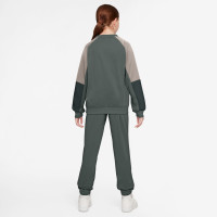 Survêtement Nike Sportswear Crew pour Enfants, vert camouflage, vert foncé, blanc