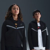 Survêtement Nike Sportswear Tech Fleece Reflect pour Enfants, noir et argent