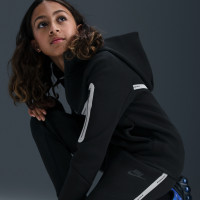 Pantalon de survêtement Nike Sportswear Tech Fleece Reflect pour Enfants, noir et argent