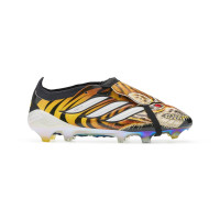 adidas Predator Y-3 Elite FT Gras Voetbalschoenen (FG) Zwart Oranje Geel Wit