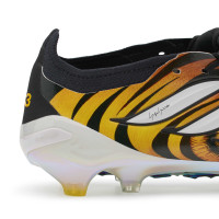 adidas Predator Y-3 Elite FT Gras Voetbalschoenen (FG) Zwart Oranje Geel Wit