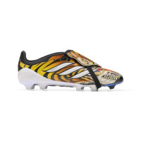 adidas Predator Y-3 Elite FT Gras Voetbalschoenen (FG) Kids Zwart Oranje Geel Wit