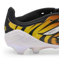 adidas Predator Y-3 Elite FT Gras Voetbalschoenen (FG) Kids Zwart Oranje Geel Wit