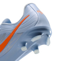 Nike Tiempo Maestro Academy Gazon Naturel Artificiel Chaussures de Foot (MG) Enfants Bleu Clair Orange Gris Argenté
