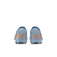 Nike Phantom 6 Low Pro Gazon Naturel Artificiel Chaussures de Foot (MG) Enfants Bleu Clair Orange Gris Argenté