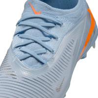 Nike Phantom 6 Low Pro Gazon Naturel Artificiel Chaussures de Foot (MG) Enfants Bleu Clair Orange Gris Argenté