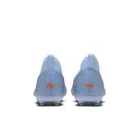 Nike Mercurial Superfly 11 Academy Gazon Naturel Artificiel Chaussures de Foot (MG) Enfants Bleu Clair Orange Gris Argenté