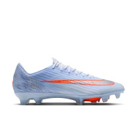 Nike Zoom Mercurial Superfly 11 Elite Gazon Naturel Chaussures de Foot (FG) Bleu Clair Orange Gris Argenté
