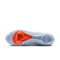 Nike Zoom Mercurial Superfly 11 Elite Gazon Naturel Chaussures de Foot (FG) Bleu Clair Orange Gris Argenté