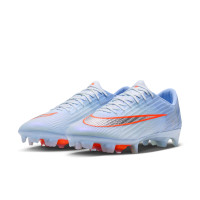 Nike Zoom Mercurial Superfly 11 Elite Gazon Naturel Chaussures de Foot (FG) Bleu Clair Orange Gris Argenté