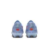 Nike Zoom Mercurial Superfly 11 Elite Gazon Naturel Chaussures de Foot (FG) Bleu Clair Orange Gris Argenté