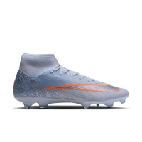 Nike Mercurial Superfly 11 Academy Gras / Kunstgras Voetbalschoenen (MG) Lichtblauw Oranje Zilvergrijs