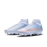Nike Mercurial Superfly 11 Academy Gras / Kunstgras Voetbalschoenen (MG) Lichtblauw Oranje Zilvergrijs