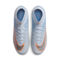 Nike Mercurial Superfly 11 Academy Gras / Kunstgras Voetbalschoenen (MG) Lichtblauw Oranje Zilvergrijs
