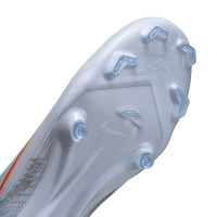 Nike Mercurial Superfly 11 Academy Gras / Kunstgras Voetbalschoenen (MG) Lichtblauw Oranje Zilvergrijs