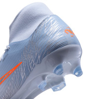 Nike Mercurial Superfly 11 Academy Gras / Kunstgras Voetbalschoenen (MG) Lichtblauw Oranje Zilvergrijs