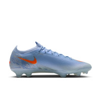 Nike Mercurial Vapor 17 Elite Gras Voetbalschoenen (FG) Lichtblauw Oranje Zilvergrijs