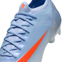 Nike Mercurial Vapor 17 Elite Gras Voetbalschoenen (FG) Lichtblauw Oranje Zilvergrijs