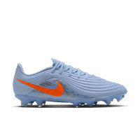 Nike Tiempo Maestro Academy Gras / Kunstgras Voetbalschoenen (MG) Lichtblauw Oranje Zilvergrijs